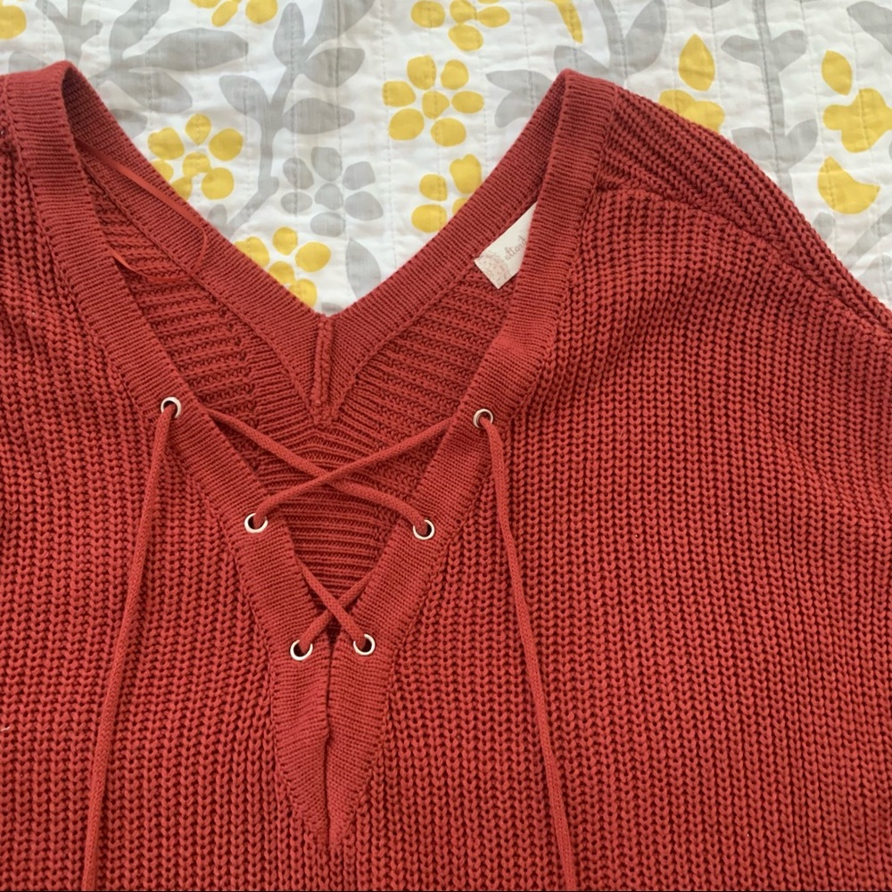 Oversized Burnt Orange Sweater